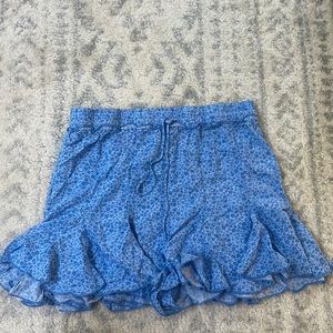Cotton Candy LA Blue Floral shorts
